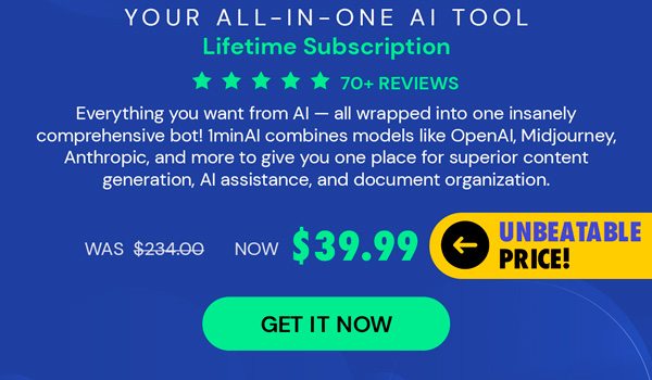 1minAI: Lifetime Subscription