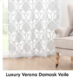 Luxury Verona Damask Voile