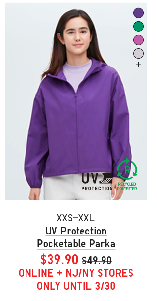 PDP2 - WOMEN UV PROTECTION POCKETABLE PARKA