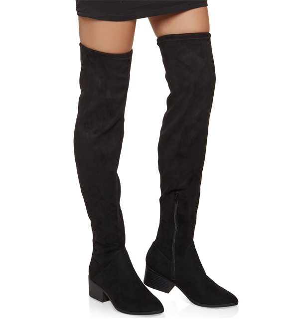 Scrunched Over the Knee Boots