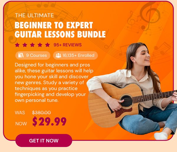 The Ultimate Beginner to Expert Guitar Lessons Bundle