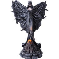 Raven Fire Fairy Statue