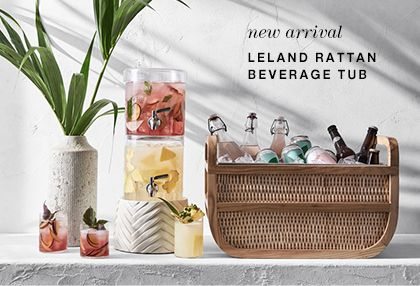 Leland rattan beverage tub