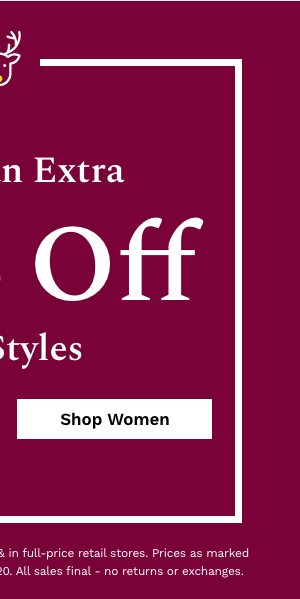 Enjoy an Extra 40% Off Sale Styles | Shop Women's Sale