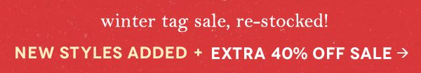 Shop tag sale.