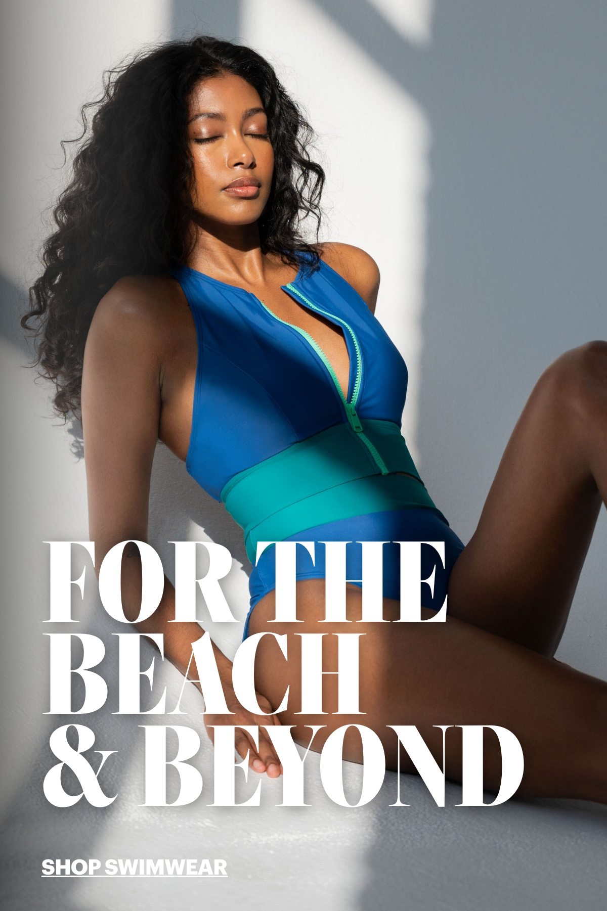 For the beach and beyond. Shop swimwear.