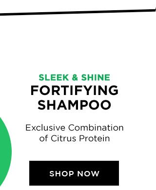 SLEEK AND SHINE - FORTIFYING SHAMPOO - Exclusive Combination of Citrus Protein - SHOP NOW