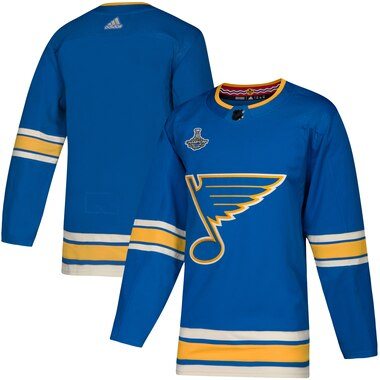 adidas St. Louis Blues Blue 2019 Stanley Cup Champions Alternate Authentic Patch Jersey