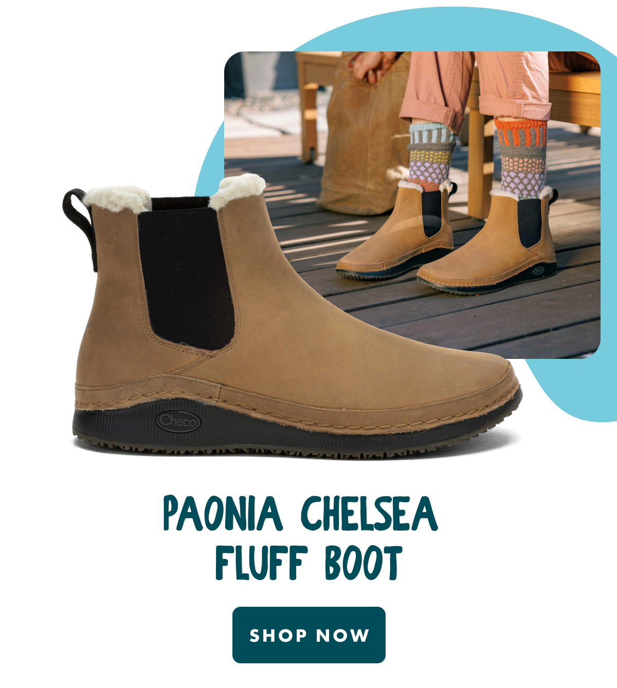 PAONIA CHELSEA FLUFF BOOT - SHOP NOW