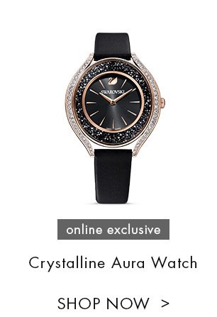 Crystalline Aura Watch Black