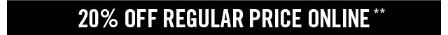 20% Off Including Clearance Online