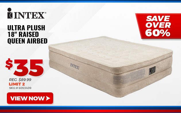 Intex Ultra Plush 18” Raised Queen Airbed