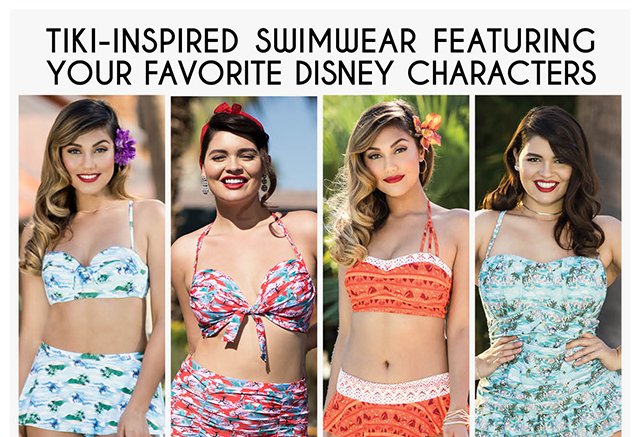Tik-Inspired Swimwear Featuiring Your Favorite Disney Characters