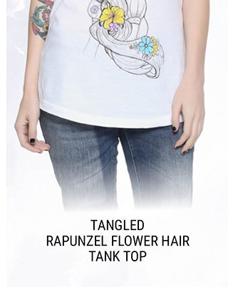 Rapunzel Flower Hair Tank Top