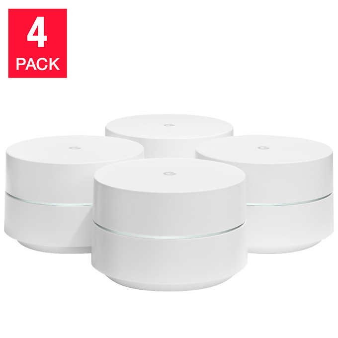 Google Wi-Fi 4-Pack AC1200 Dual-Band Home Wi-Fi System