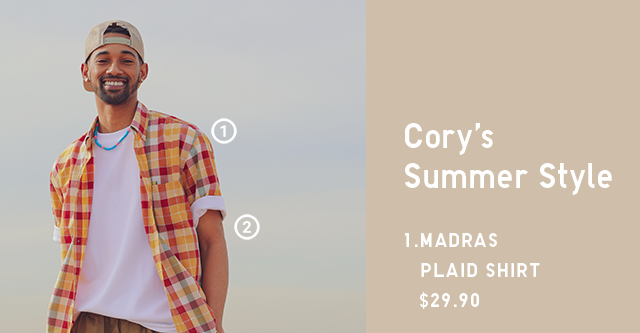 PDP8 - MEN MADRAS PLAID SHIRT