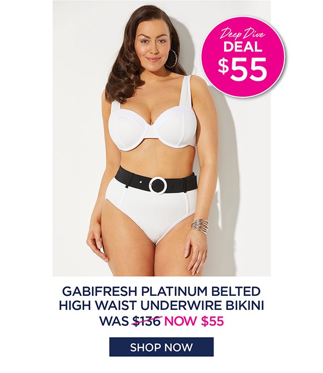 Gabifresh platinum belted high waist underwire bikini