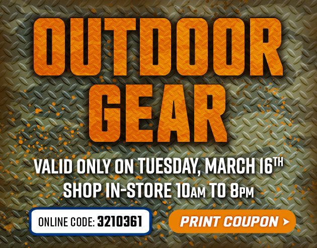 Outdoor Gear! Shop In-Store Availability!