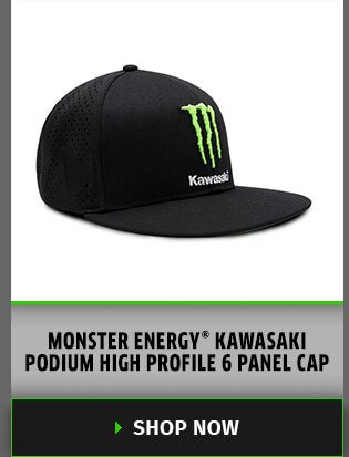 MONSTER ENERGY® KAWASAKI PODIUM HIGH PROFILE 6 PANEL CAP