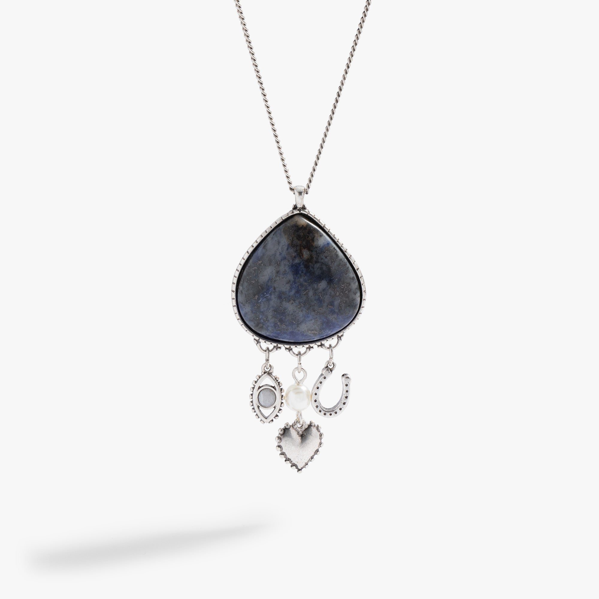 Image of Sodalite Multicharm Necklace