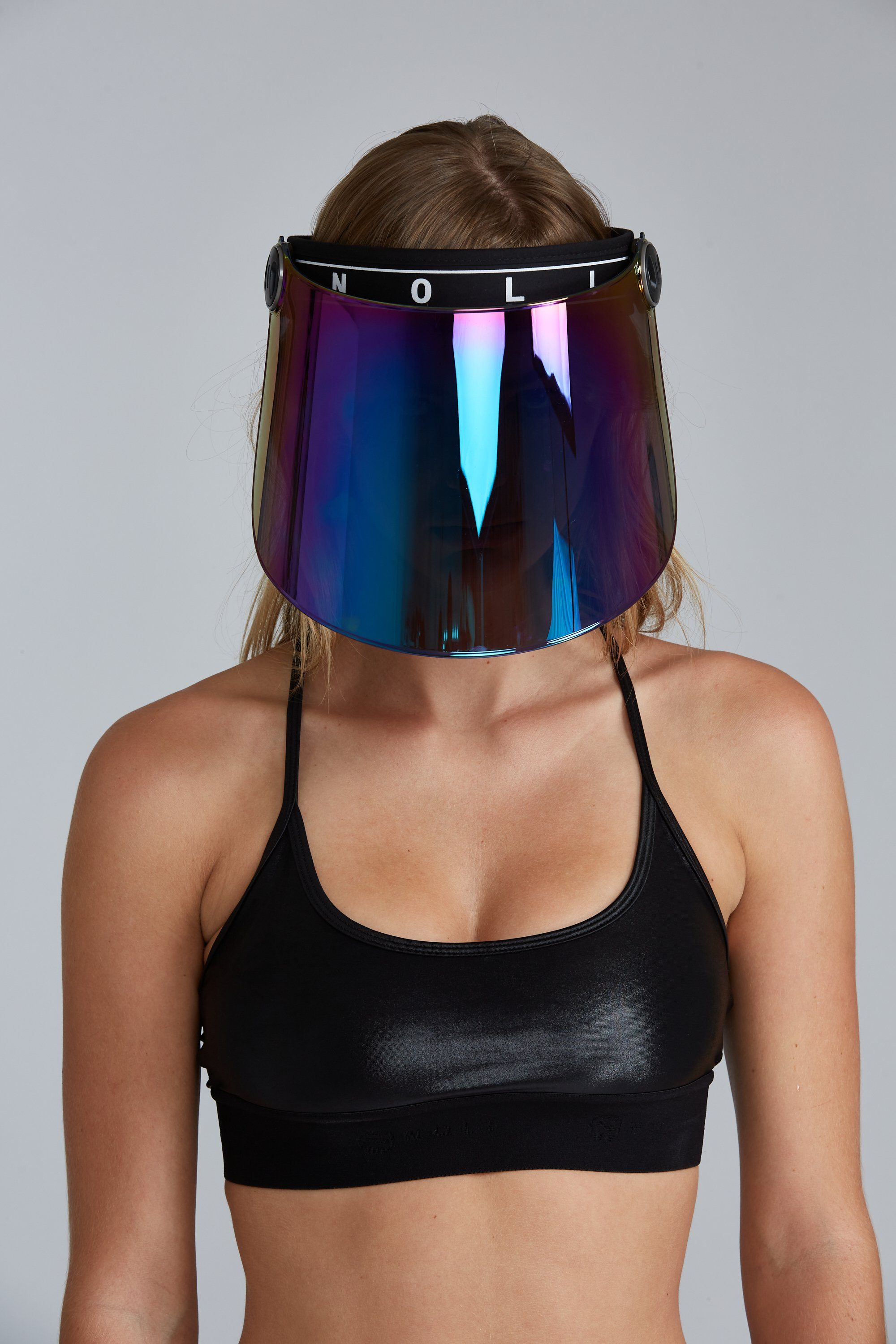 Image of Iridescent Face Shield - Black