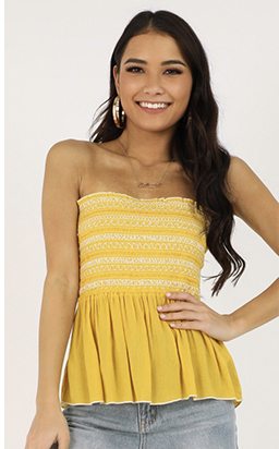Shop: Shades Of Cool Top In Yellow