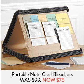 Portable Note Card Bleachers