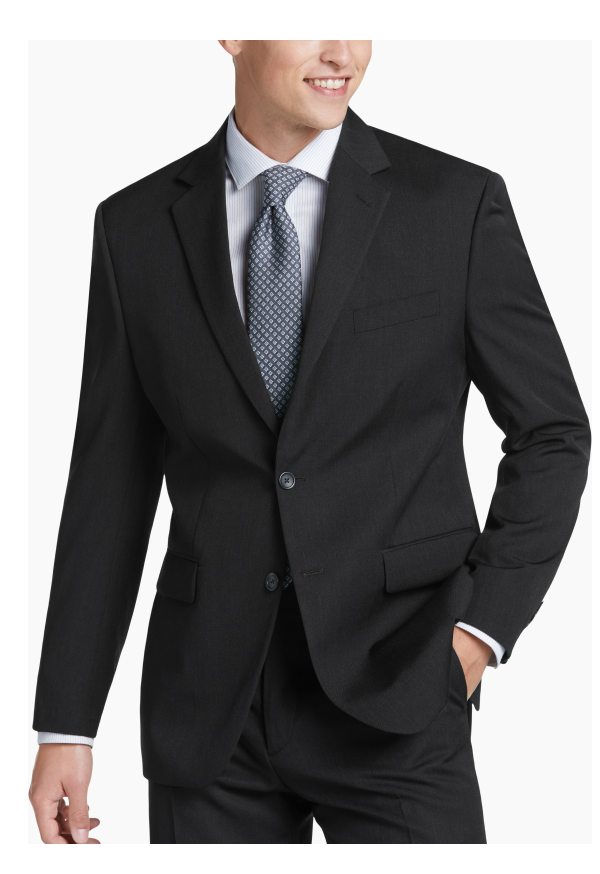 Charcoal Pronto Uomo Platinum Wool Moder Fit Suit Separates Jacket