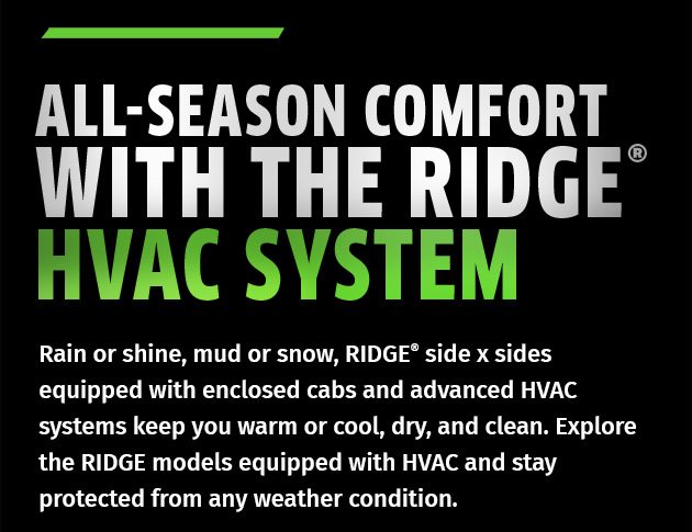 All-Season Comfort With The Ridge® HVAC System