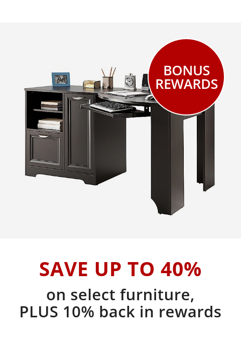 Save up to 40% select furniture