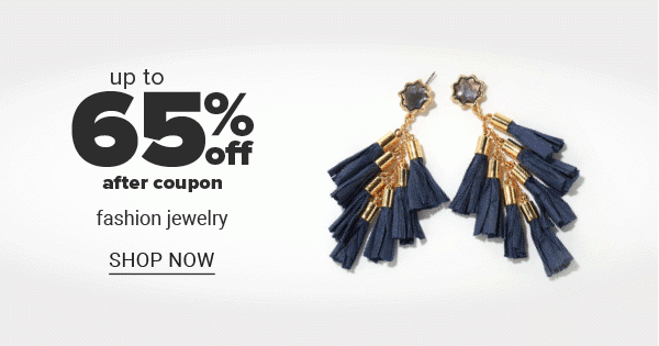 Up to 65% off after coupon fashion jewelry. Shop Now.