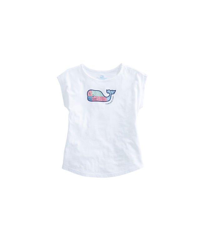 Girls Original Patchwork Whale Swing Tee