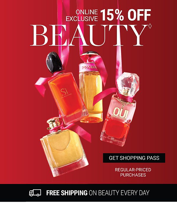 15% off Beauty - Get Shopping Pass