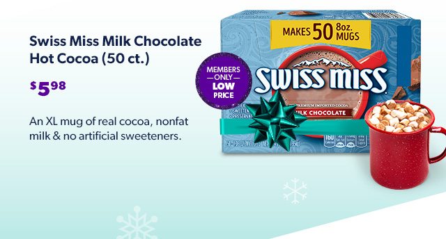 Swiss Miss Milk Chocolate Hot Cocoa (50 ct.) - $5.98.