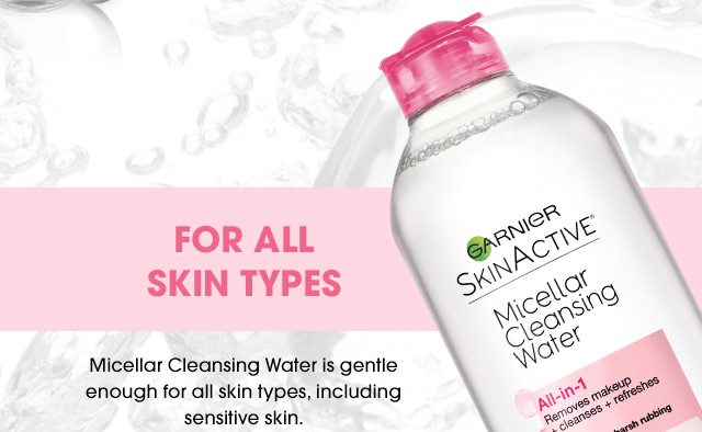 FOR ALL SKIN TYPES - Micellar Cleansing Water is gentle enough for all skin types, including sensitive skin.