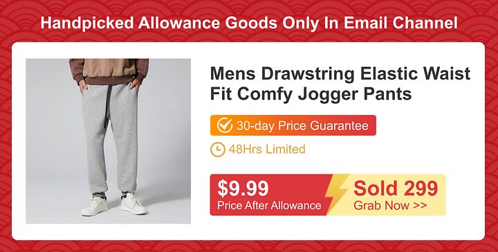 Mens-Elastic-Waist-Jogger-Pants