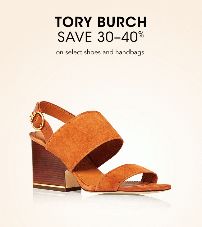 now: Tory Burch shoes + handbags 