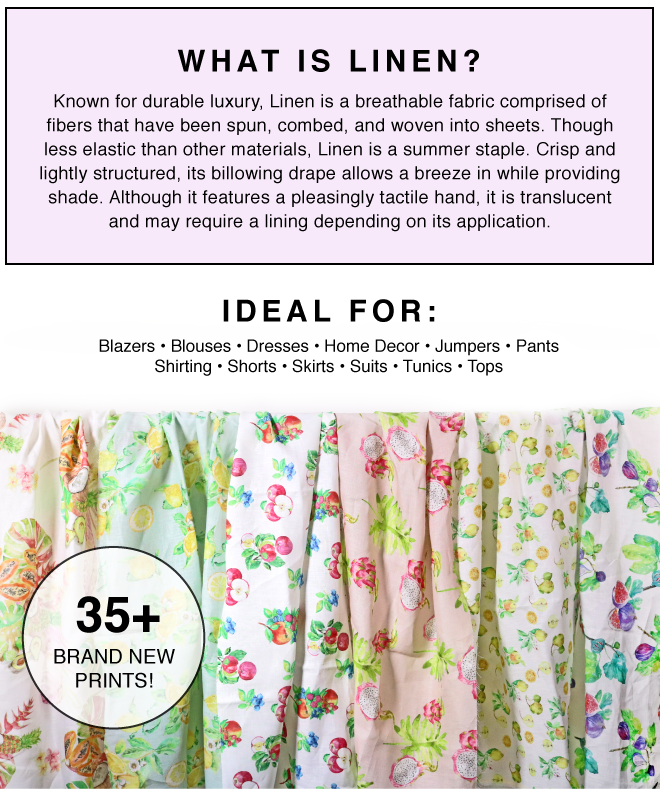 SHOP ALL NEW LINEN ON SALE