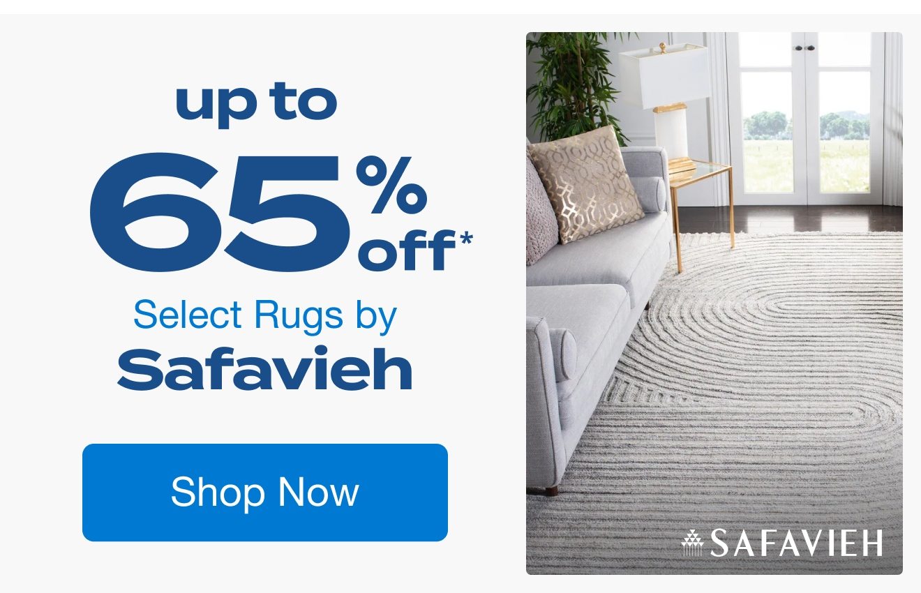 Up to 65% Off Select Rugs by Safavieh*