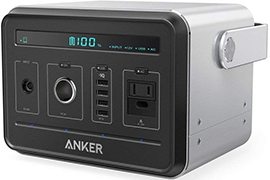Anker PowerHouse 400Wh or 120,000mAh Rechargeable Power Source (charges gadgets, laptops, small appliances)