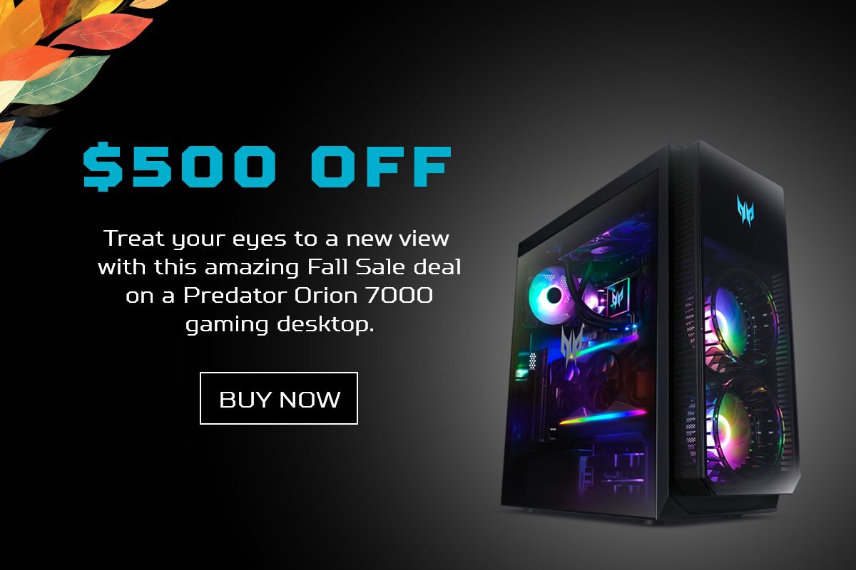 Get $500 off a Predator Orion 7000 Gaming Desktop