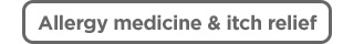 Allergy medicine & itch relief