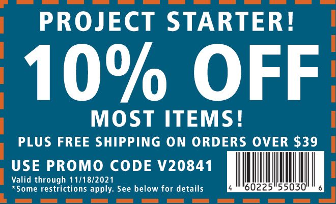 Project Starter! 10% Off Most Items!