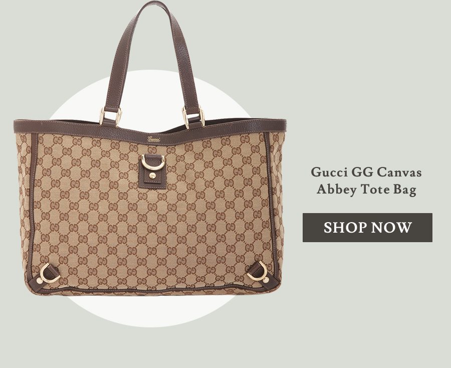 Gucci GG Canvas Abbey Tote Bag 
