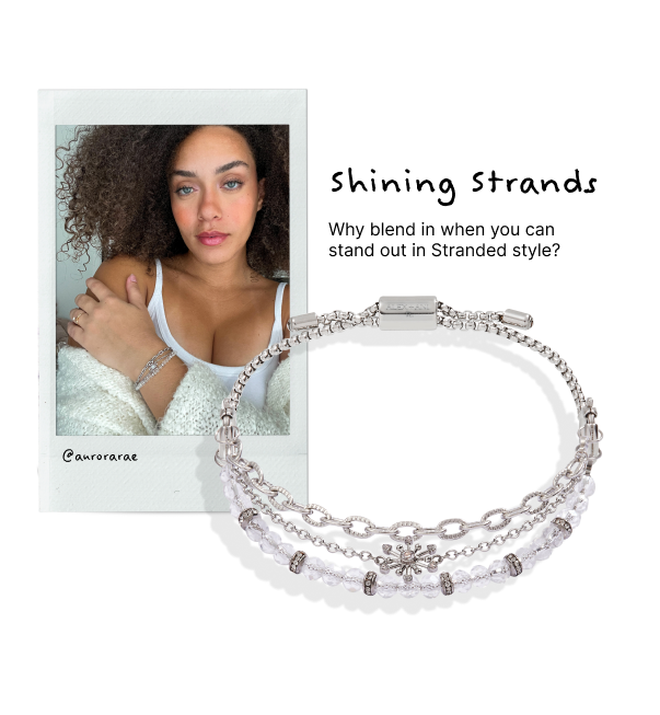 Snowflake Stranded Bracelet Set| Shop Now