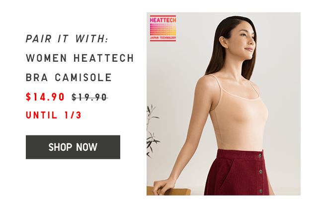 WOMEN HEATTECH BRA CAMISOLE $14.90 - SHOP NOW