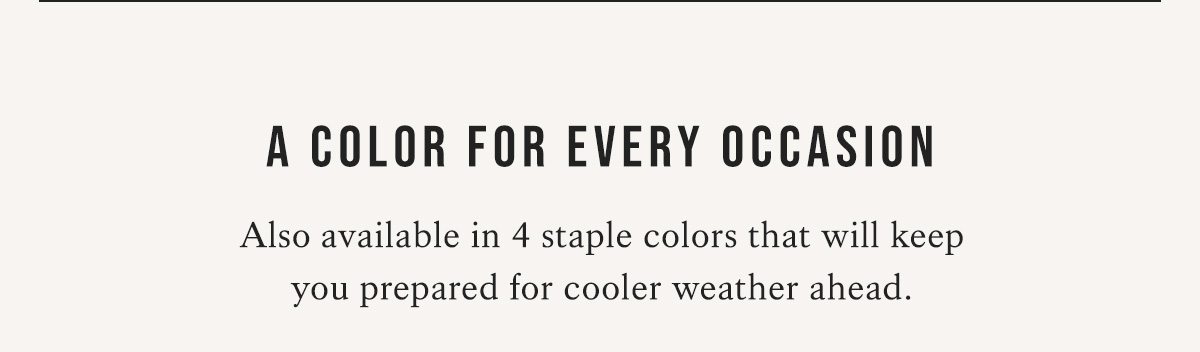 A Color for Every Occasion