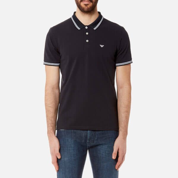 Emporio Armani Men's Tipped Polo Shirt