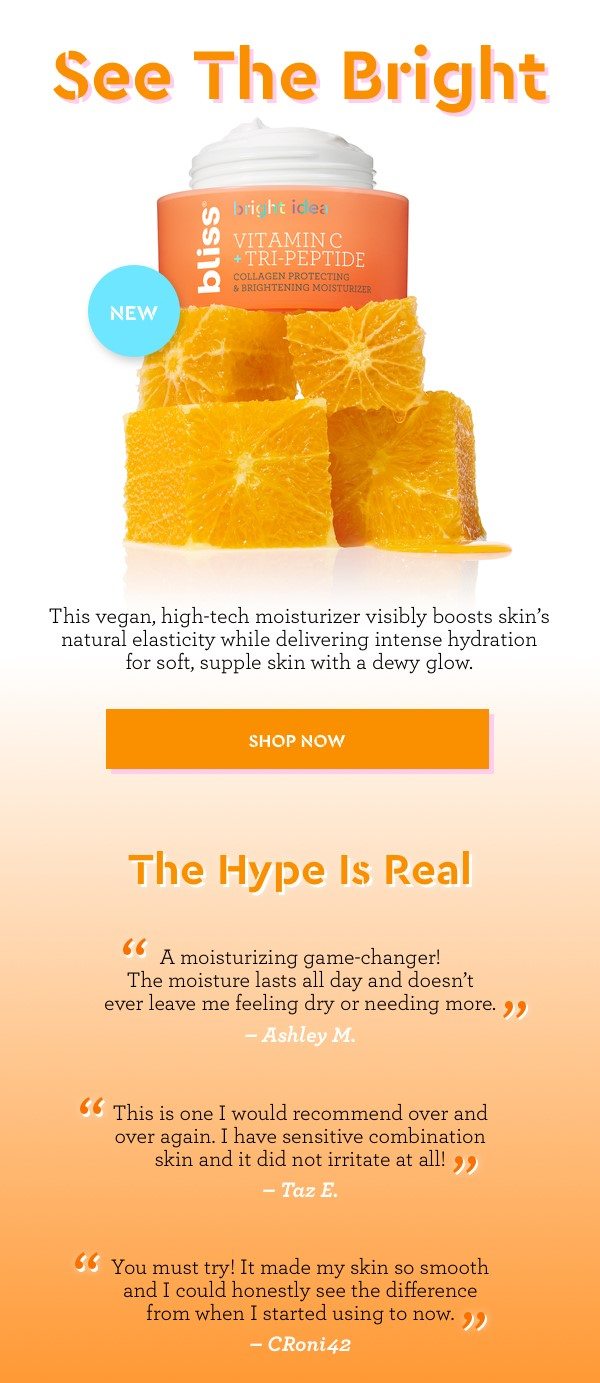 New! Bright Idea Vitamin C Moisturizer