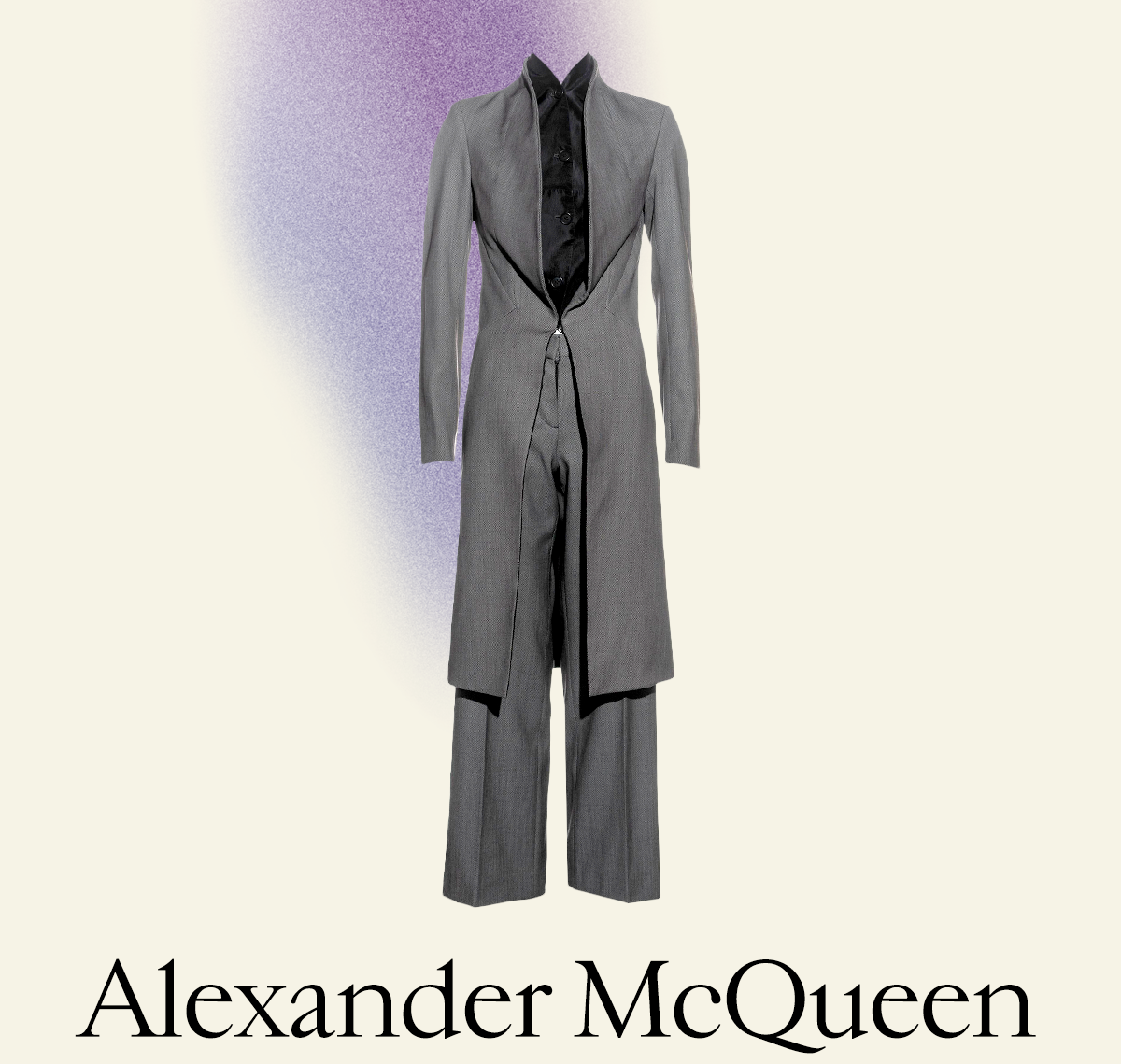 Alexander McQueen Structured Pants Suit, Fall/Winter 2000